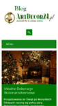 Mobile Screenshot of blog.artdecor24.pl